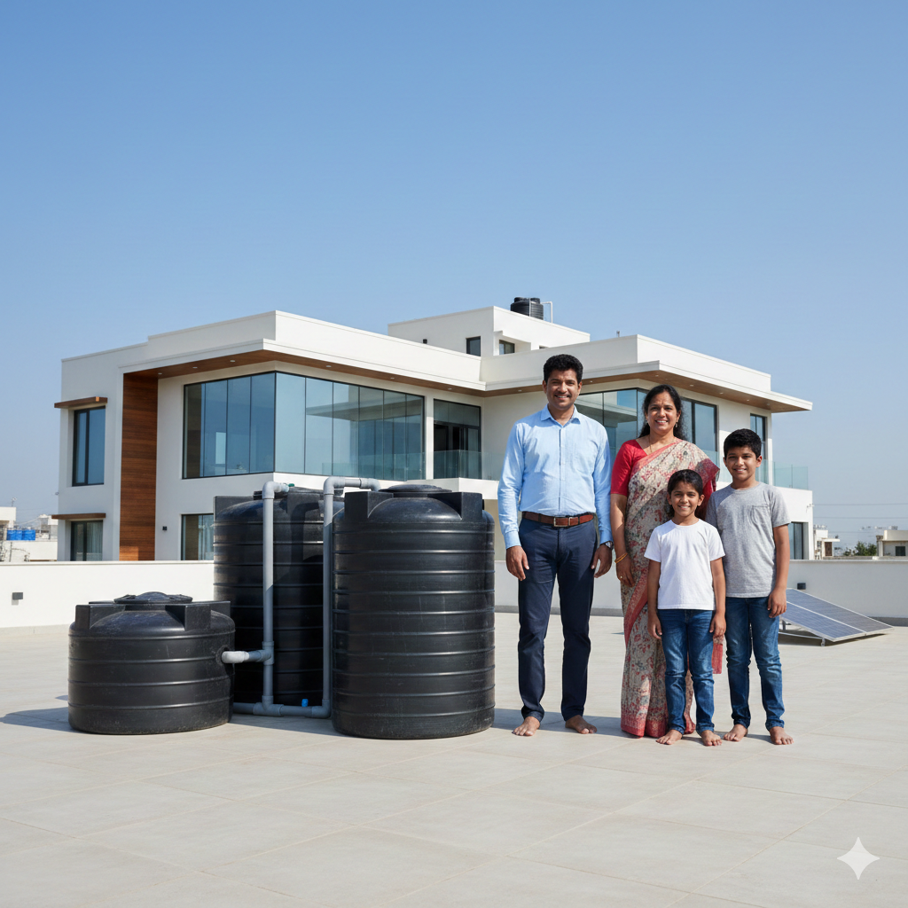 Choosing the right water tank capacity for home in 2025